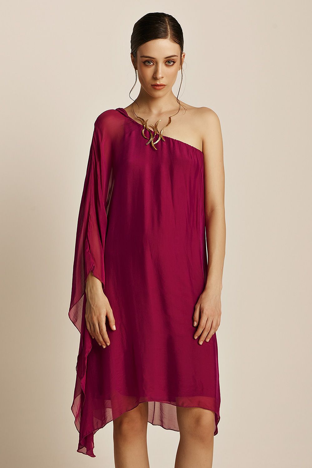 Aelia Dress | Magenta