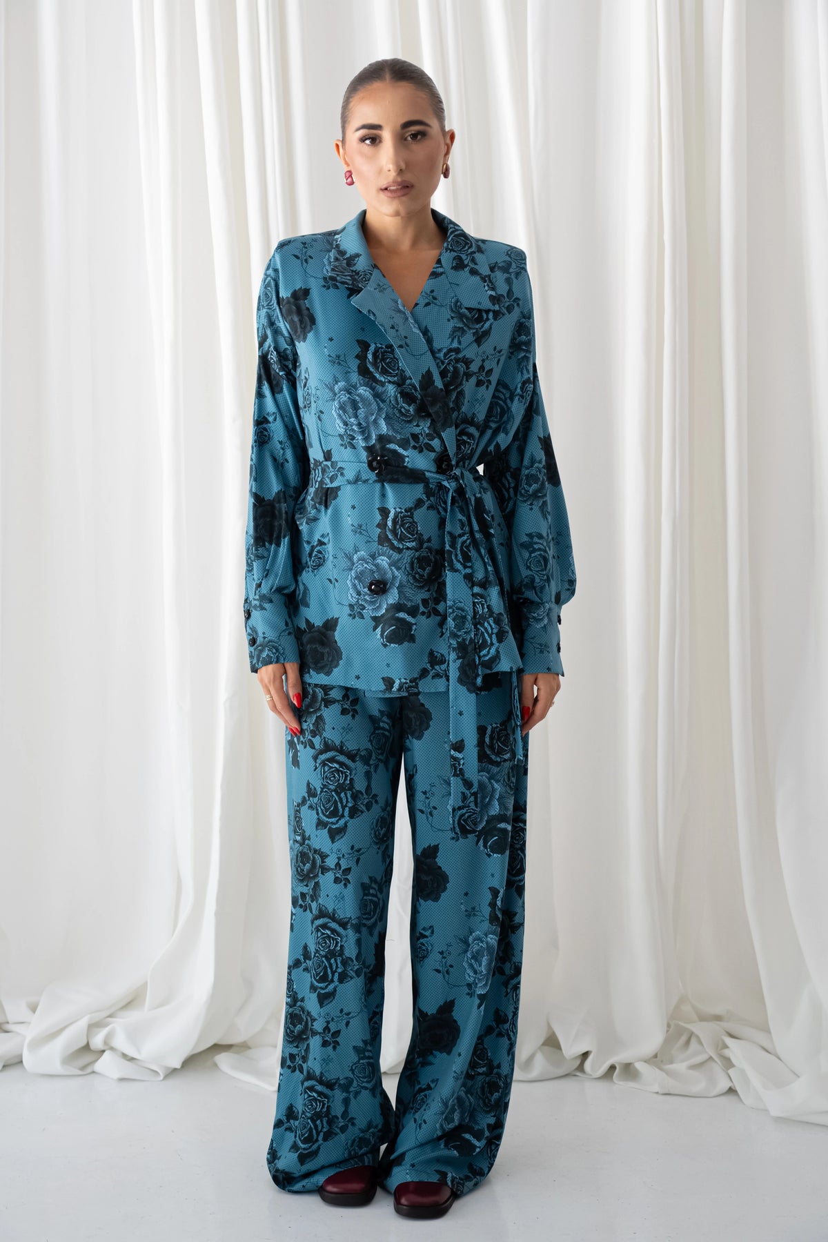Dark Blue Rose Classic Pants