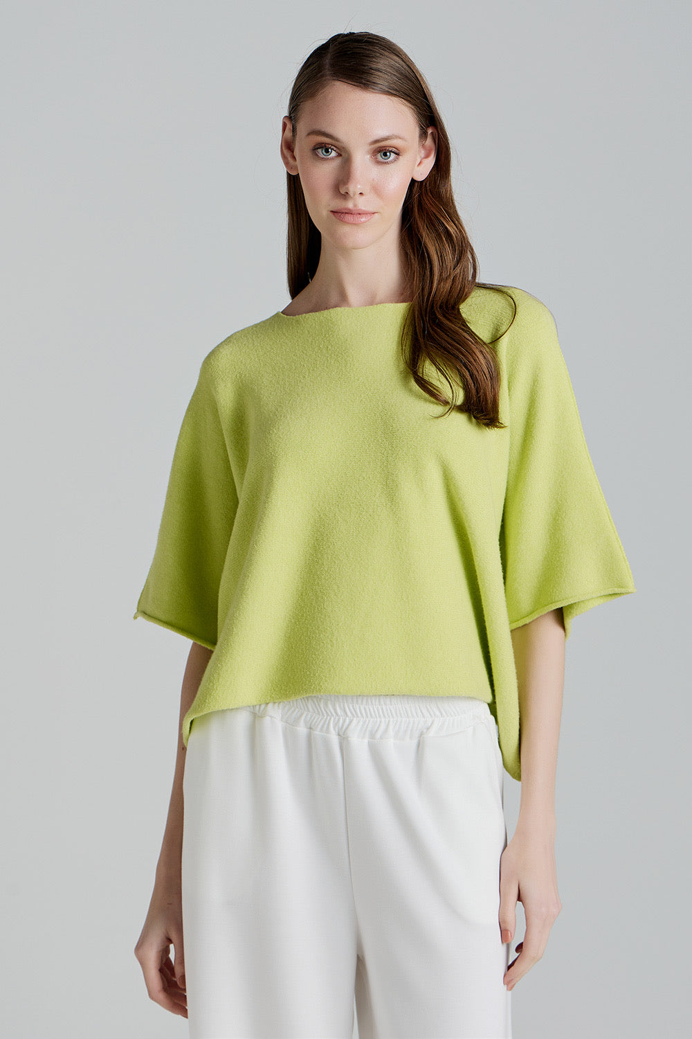 Soft Knitwear 3/4 Sleeve | Lime
