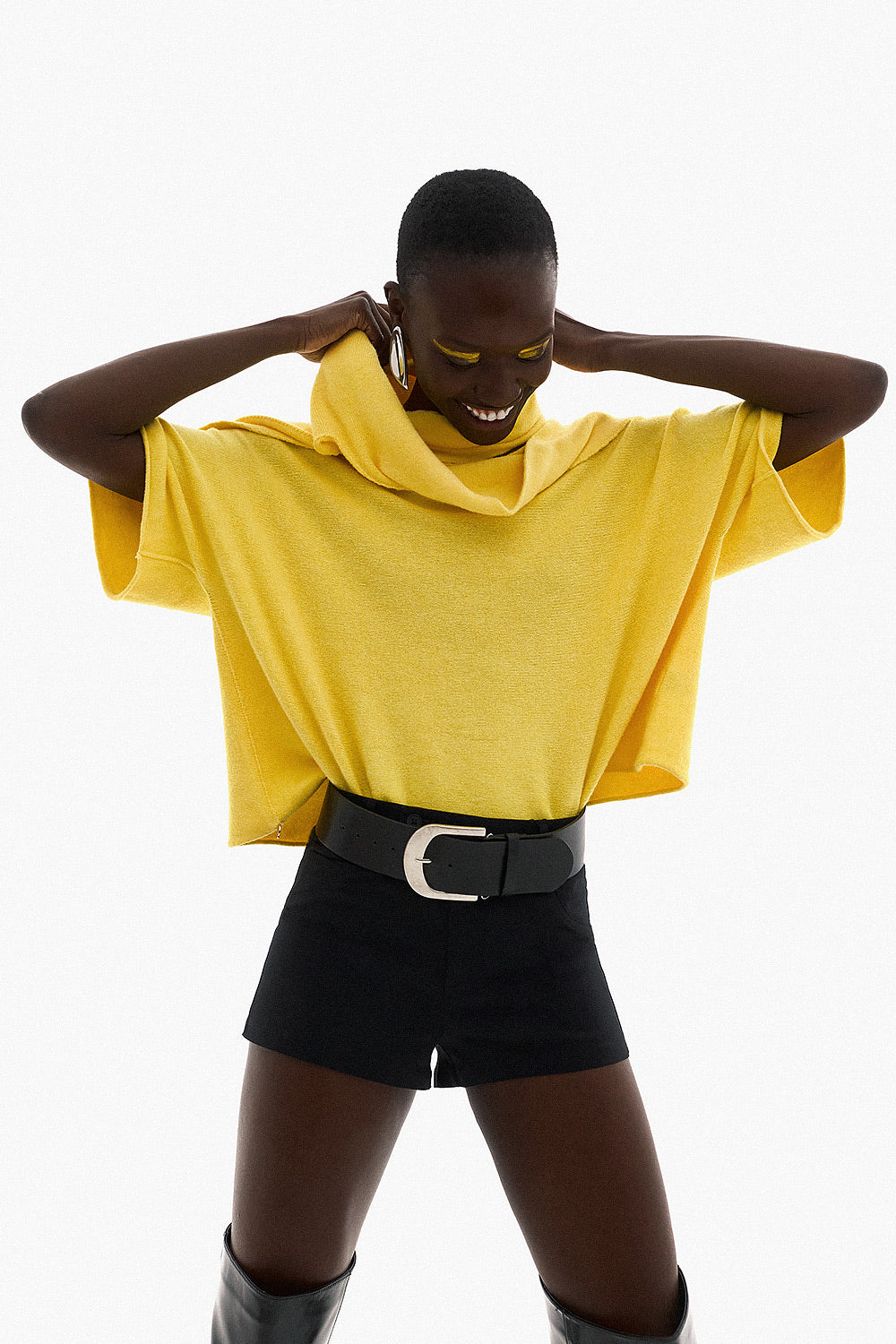 Soft Knitwear 3/4 Sleeve | Yellow