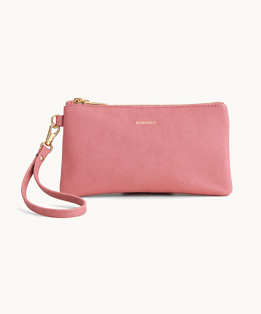 Polly Pouch - Pink Leather