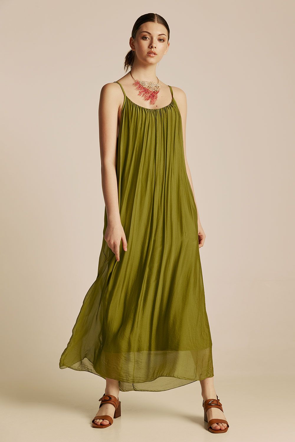 Dione Dress | Olive Green