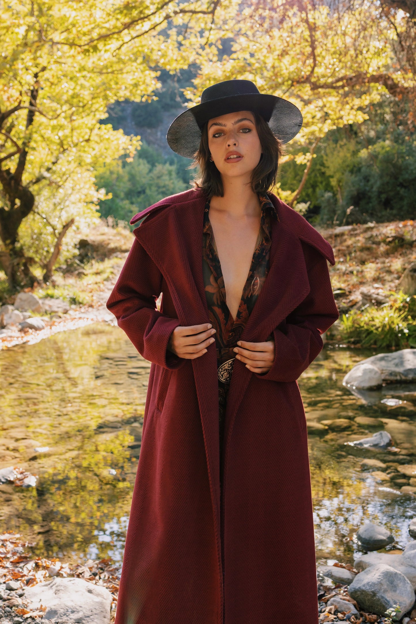 Memi Wine Red Coat
