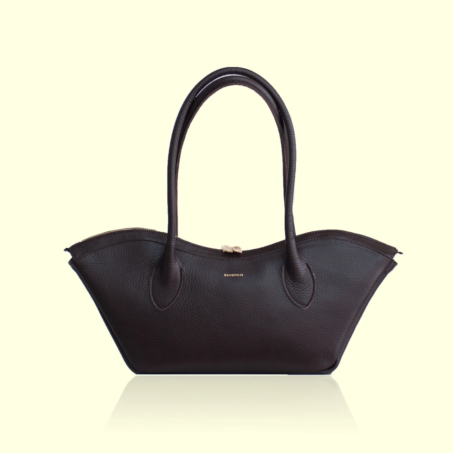 Bisou Small Leather Bag - Black