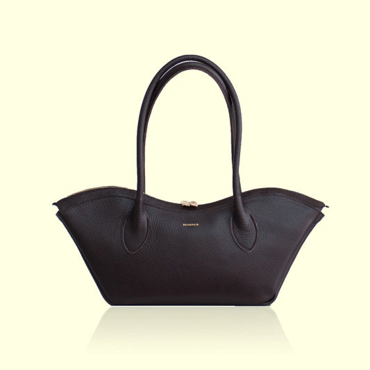 Bisou Small Leather Bag - Black