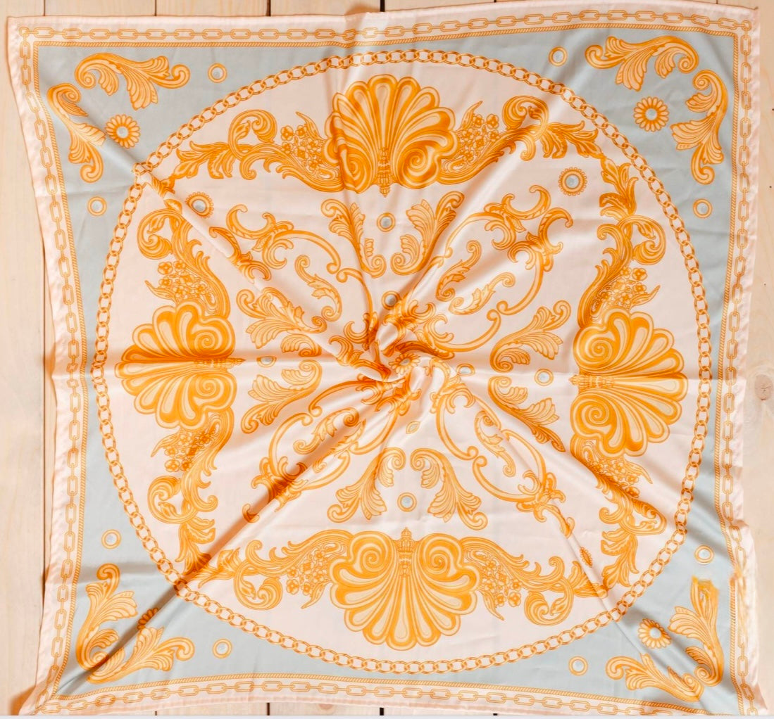 Golden Mist Satin Scarf