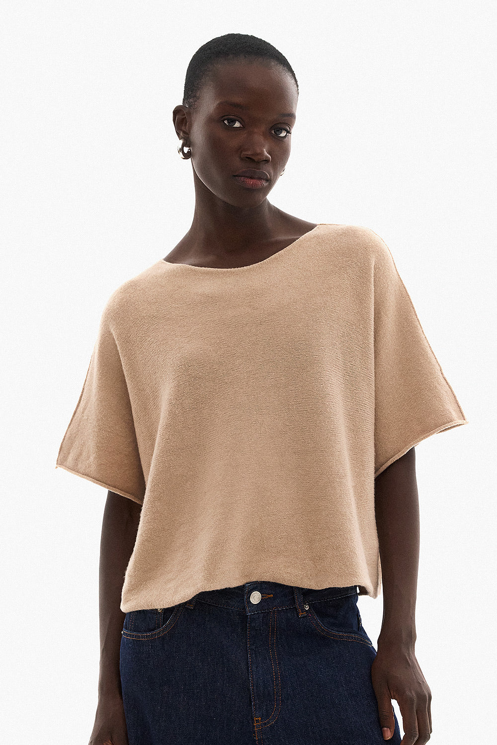 Soft Knitwear 3/4 Sleeve | Beige