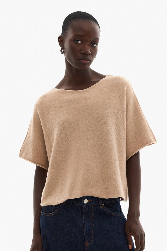 Soft Knitwear 3/4 Sleeve | Beige