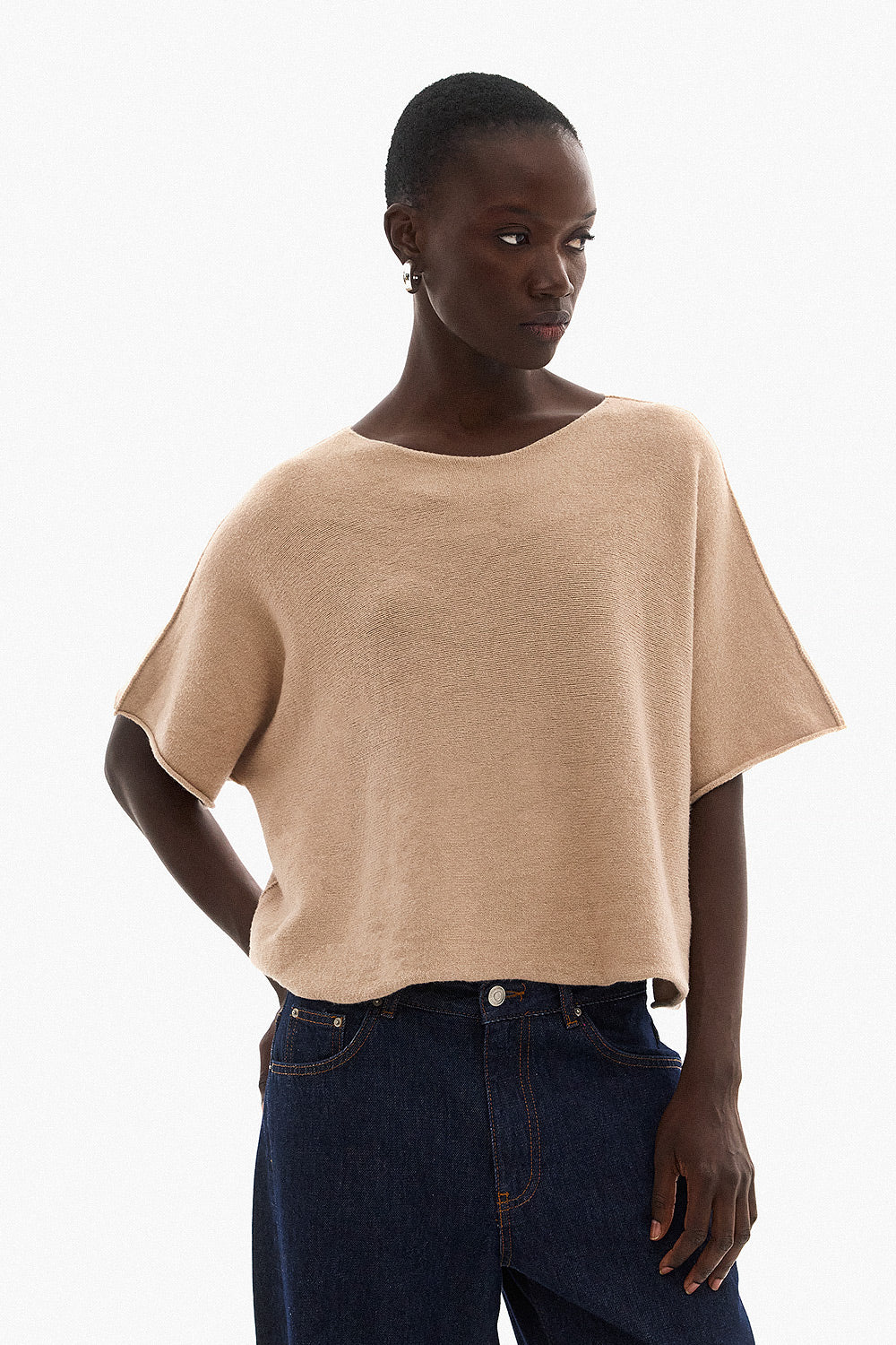 Soft Knitwear 3/4 Sleeve | Beige