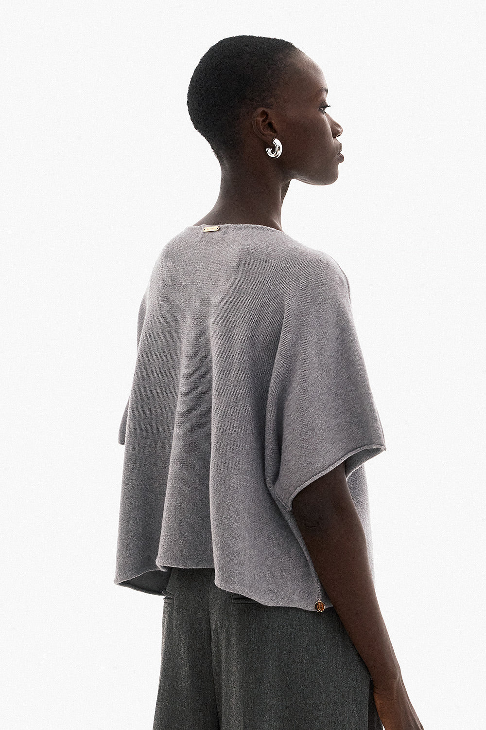 Soft Knitwear 3/4 Sleeve | Grey