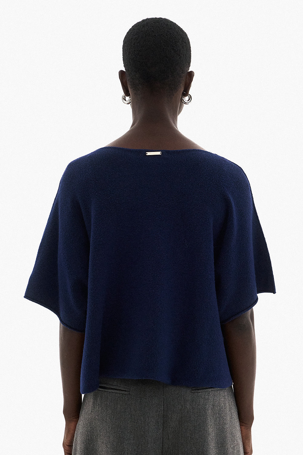 Soft Knitwear 3/4 Sleeve | Blue