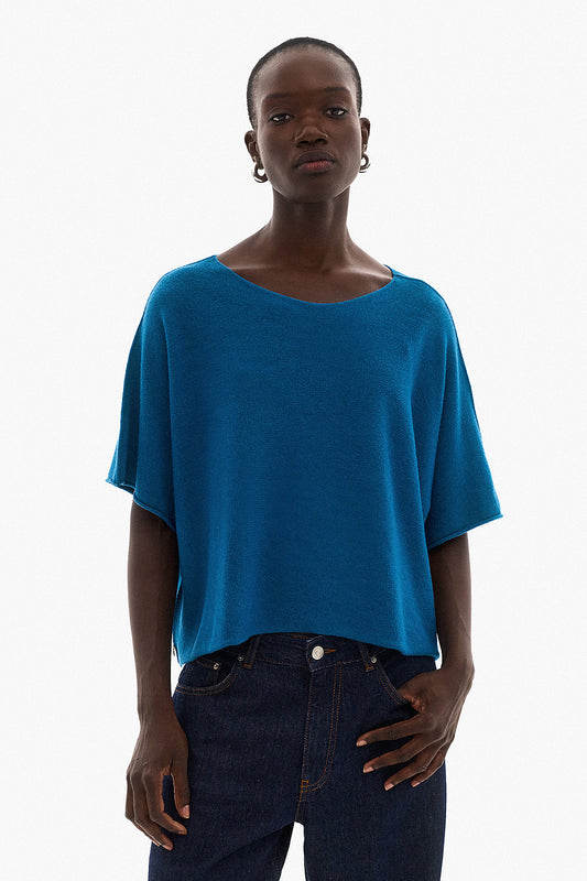 Soft Knitwear 3/4 Sleeve | Petrol
