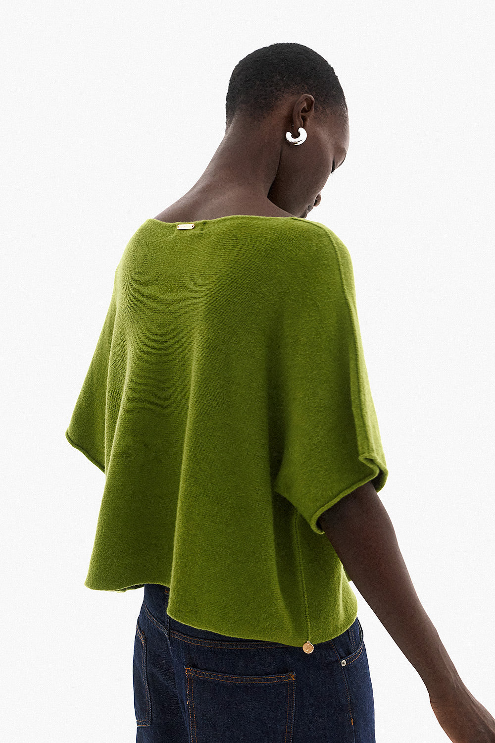 Soft Knitwear 3/4 Sleeve | Olive Green