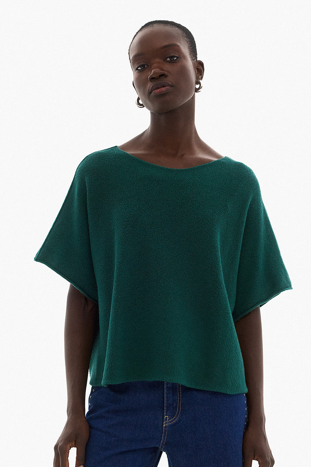 Soft Knitwear 3/4 Sleeve | Green