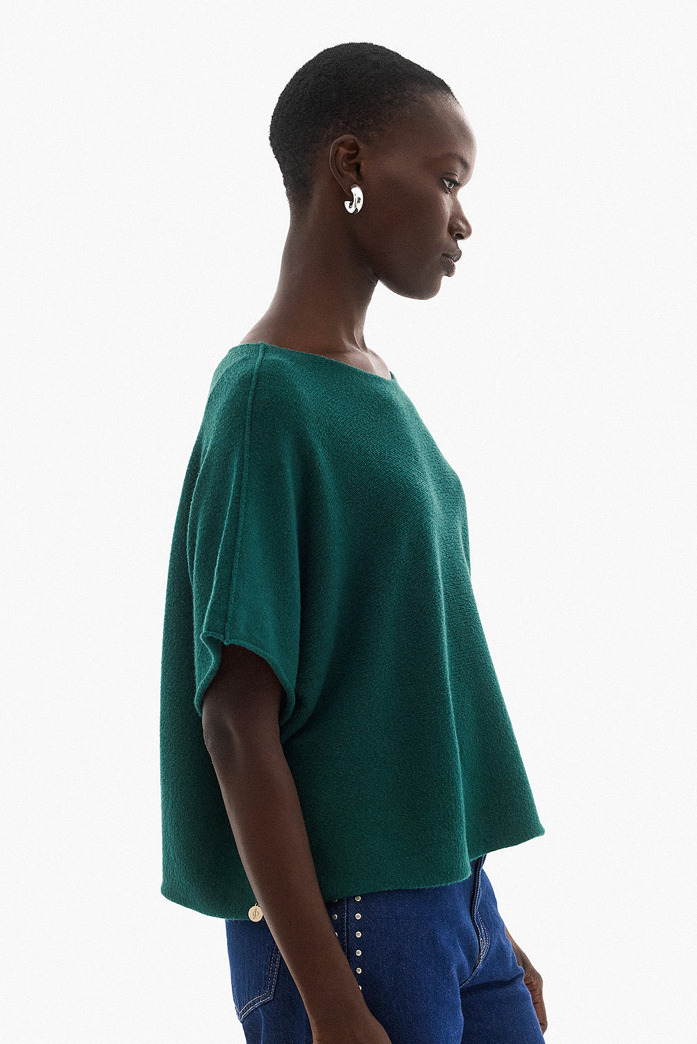 Soft Knitwear 3/4 Sleeve | Green