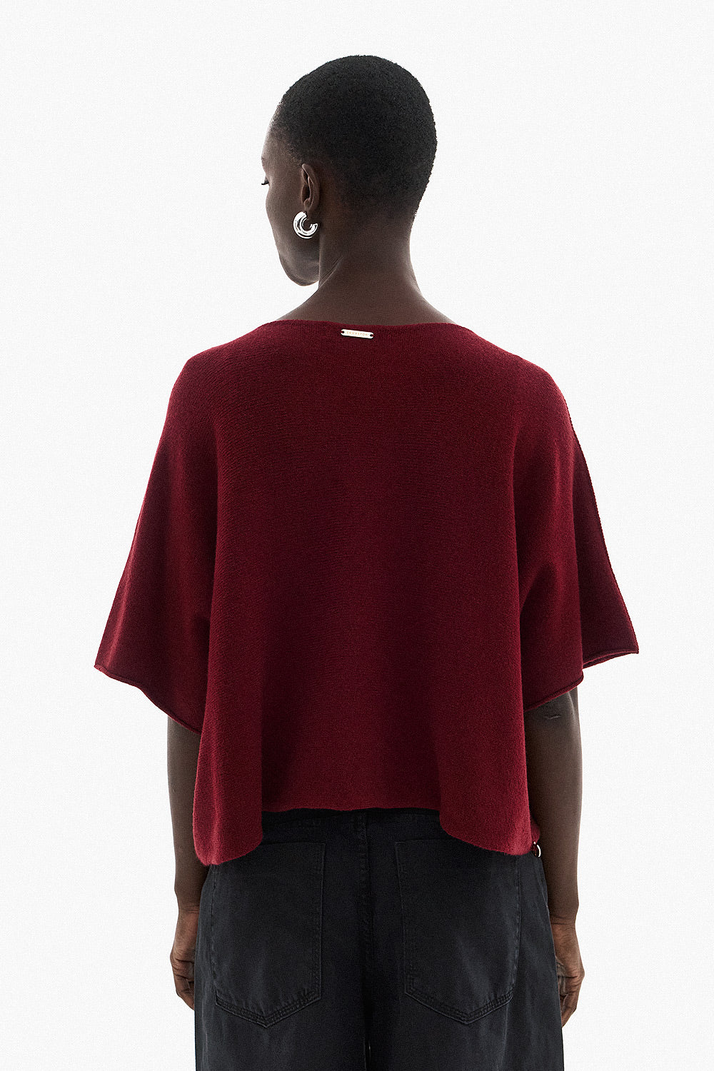Soft Knitwear 3/4 Sleeve | Burgundy