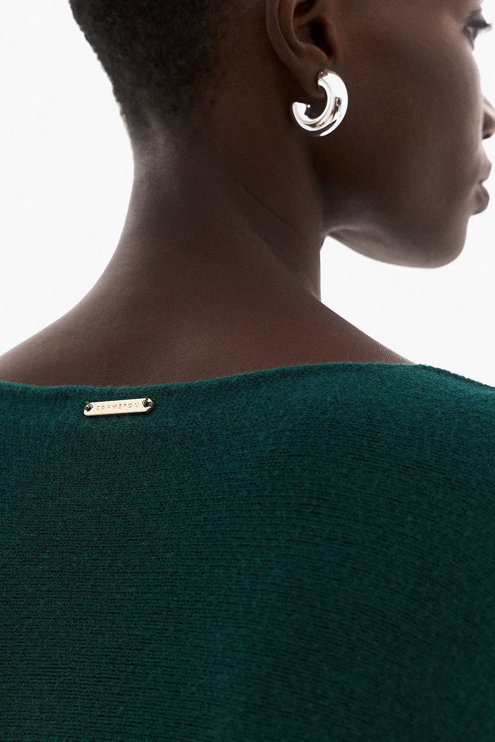 Soft Knitwear V-Neck | Green