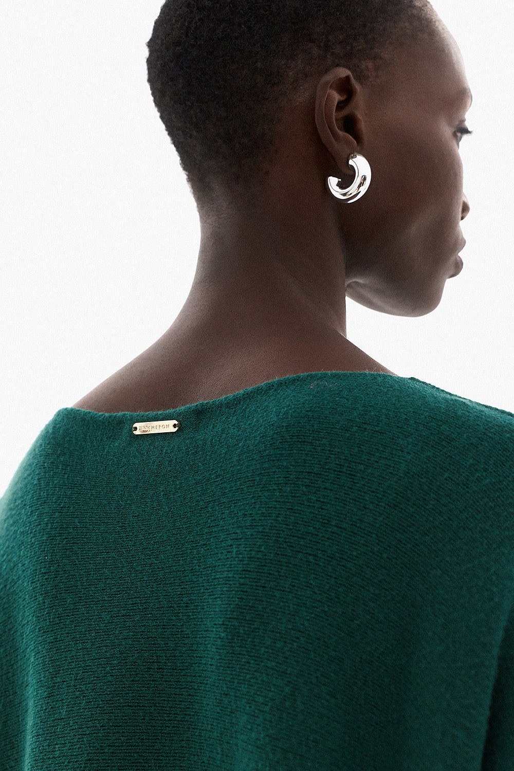 Soft Knitwear V-Neck | Green