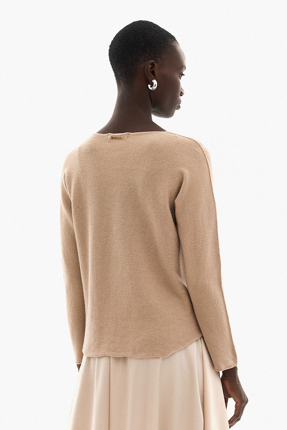 Soft Knitwear O-Neck | Beige