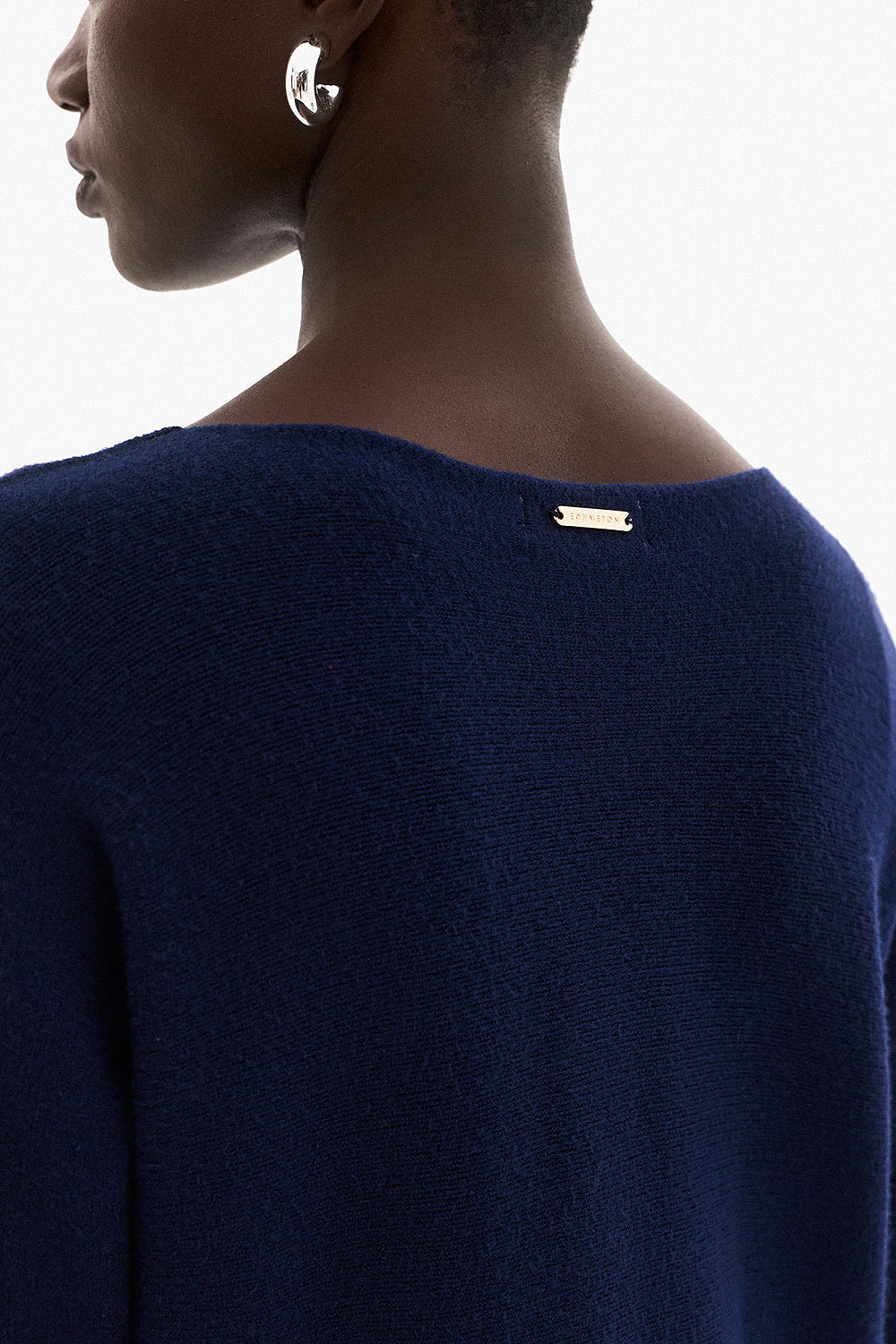 Soft Knitwear O-Neck | Blue
