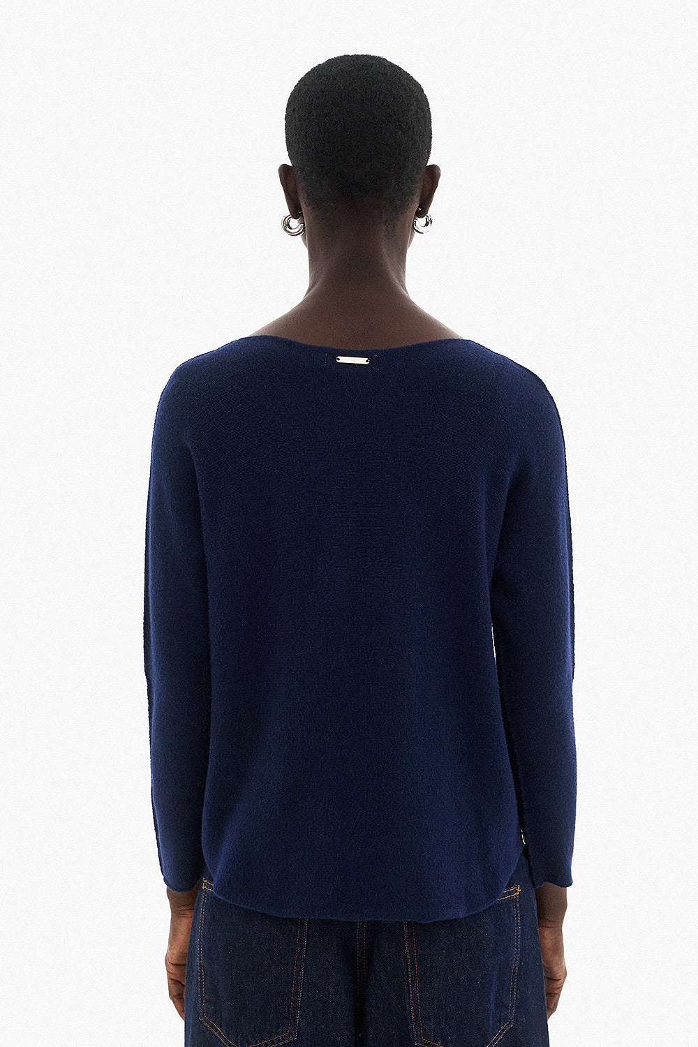 Soft Knitwear O-Neck | Blue