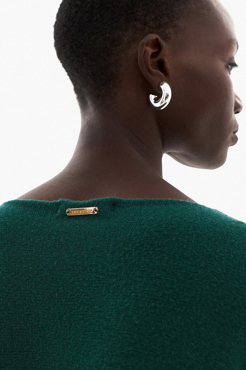 Soft Knitwear O-Neck | Green