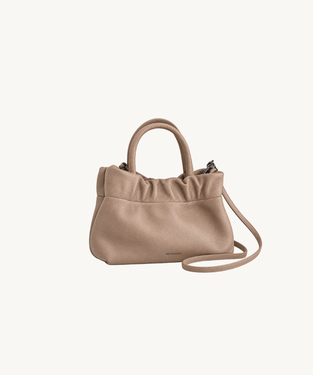 Nefeli Mini Leather Bag - Warm Beige