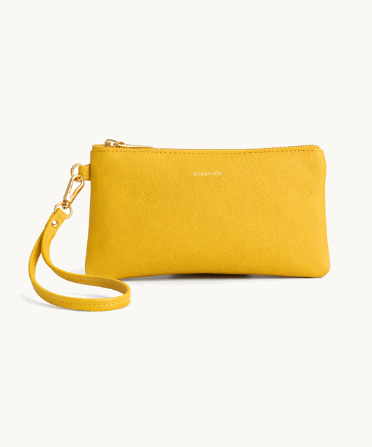 Polly Pouch - Yellow Leather
