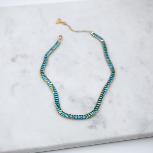 Navy Necklace