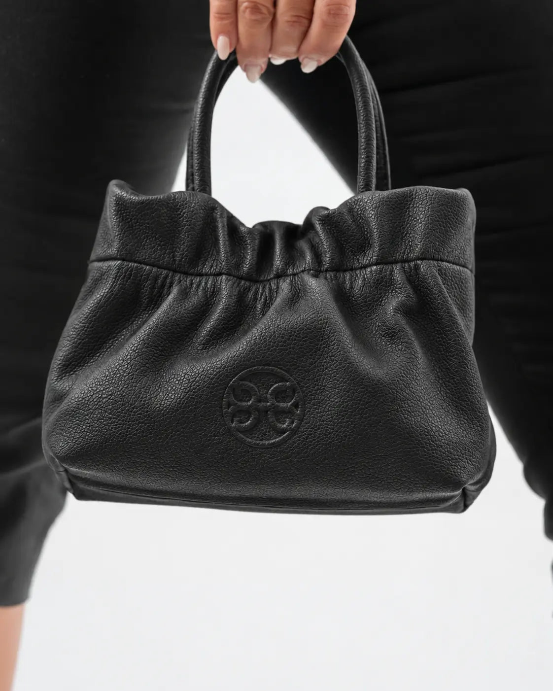 Nefeli Mini Leather Bag - Black