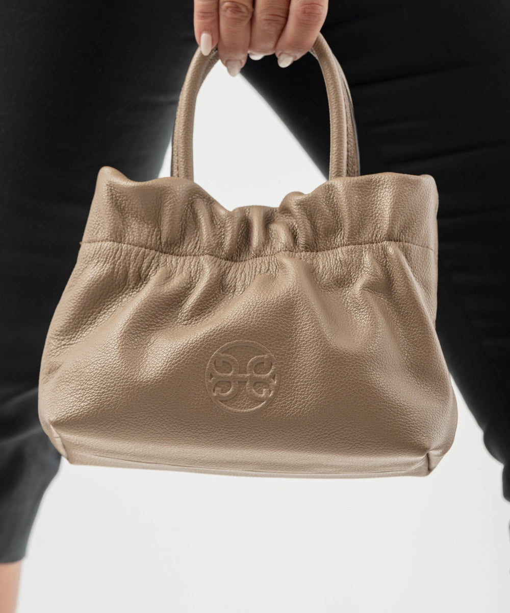 Nefeli Mini Leather Bag - Warm Beige