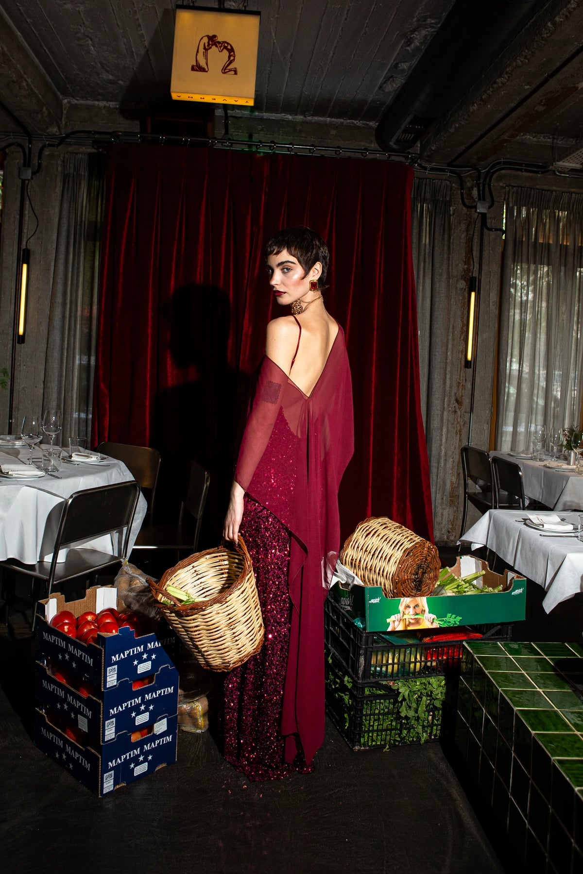 Satori Dress - Burgundy