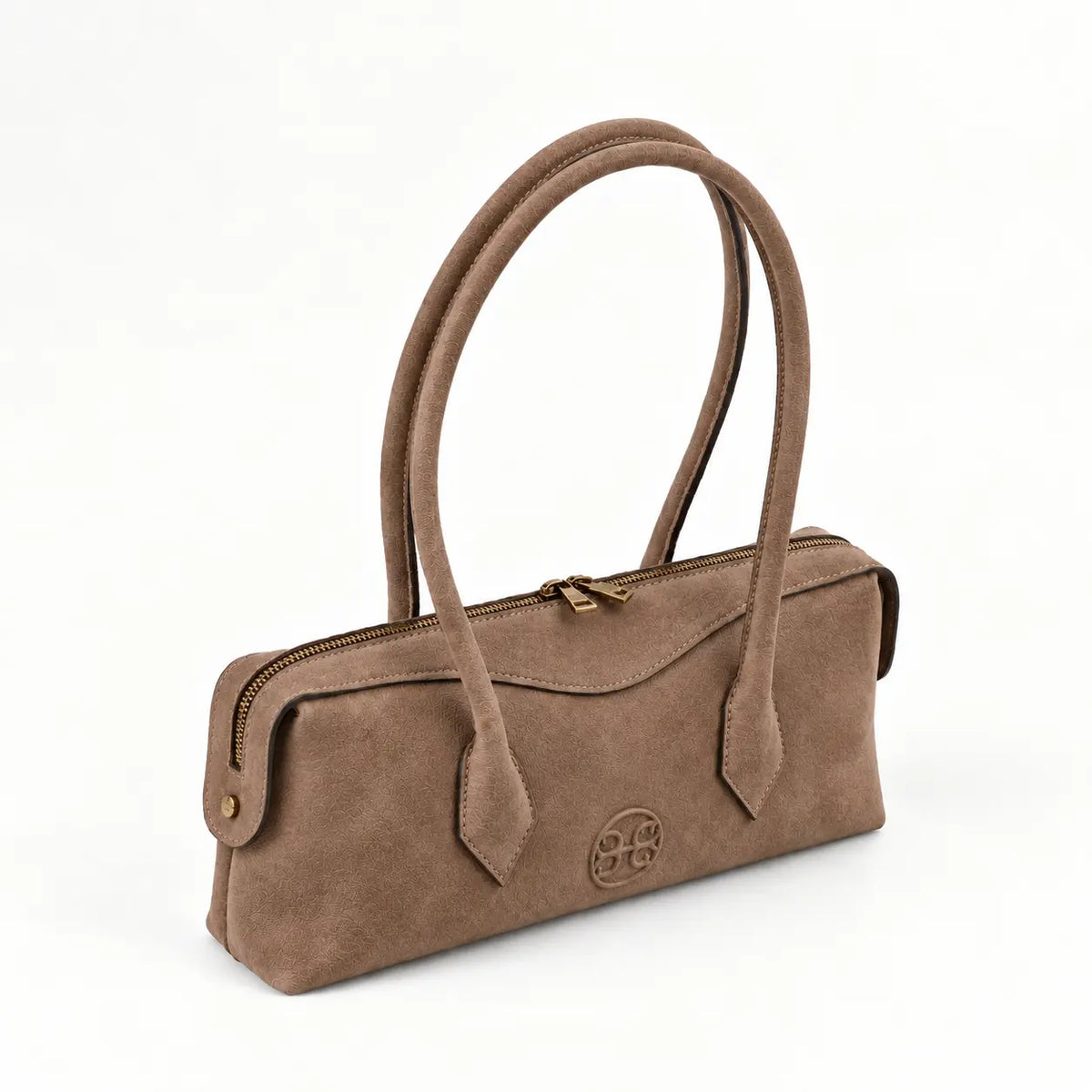 Lydia Leather Bag - Mocca Suede