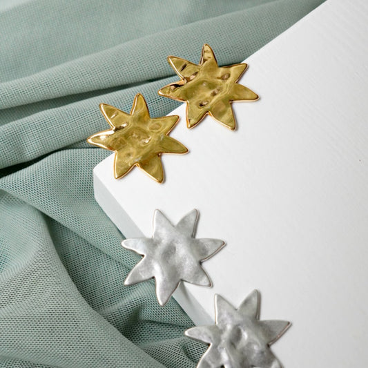 Gold Sun Earrings