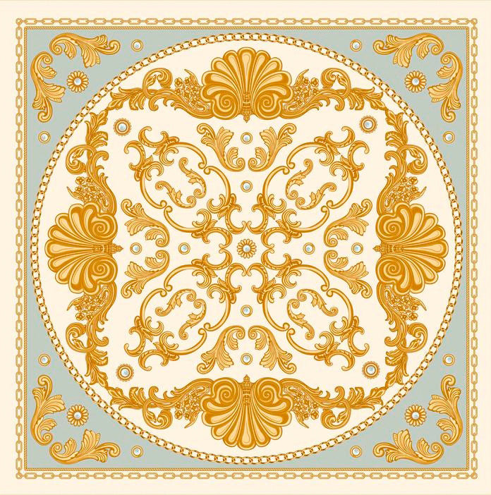 Golden Mist Satin Scarf