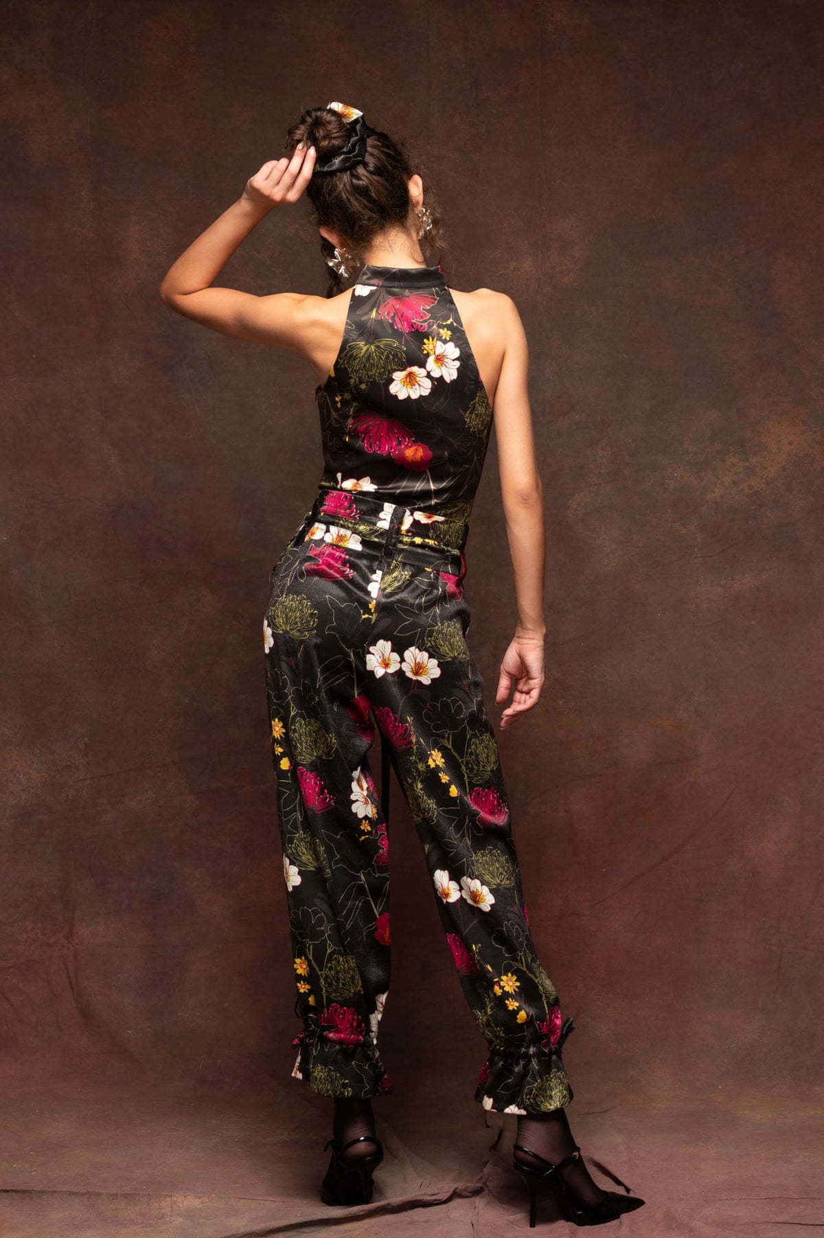 Fuchsia Floral Pants