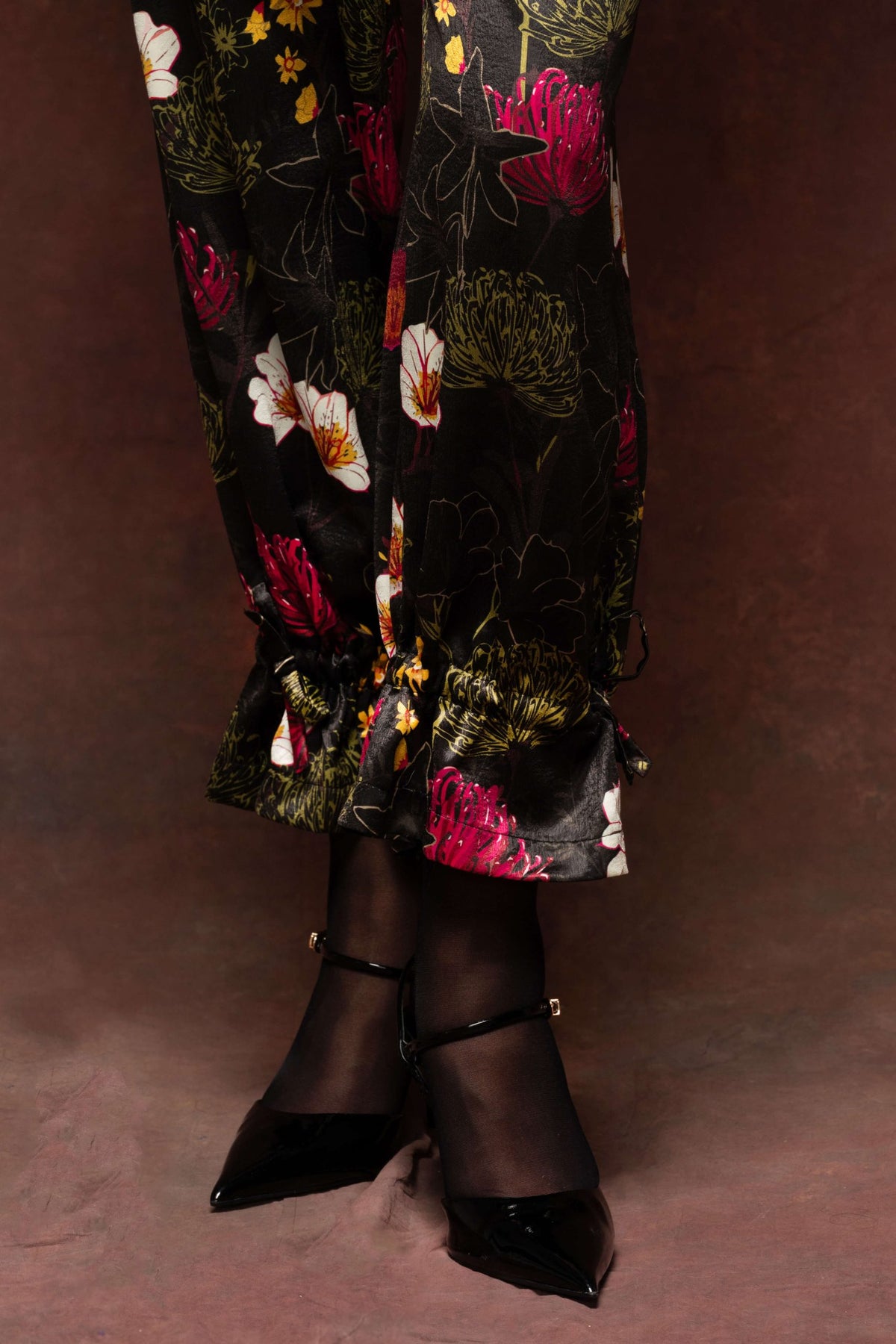 Fuchsia Floral Pants