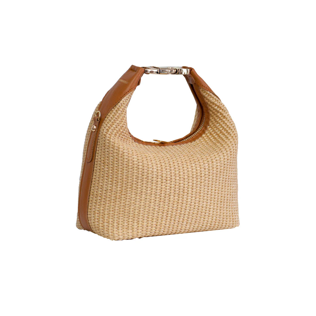 Maggie Raffia Handbag - Tabac