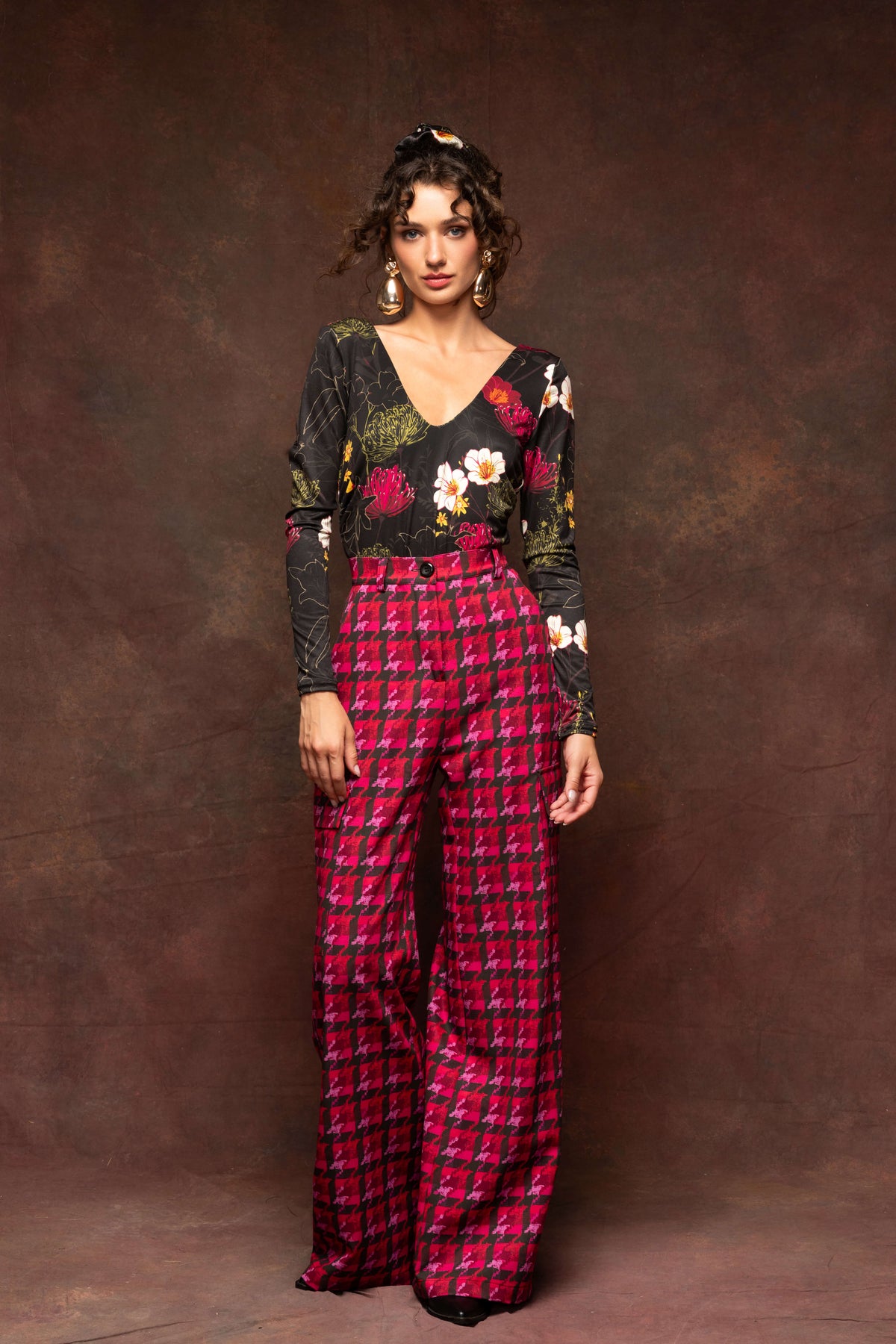 Magenta Cargo Pants