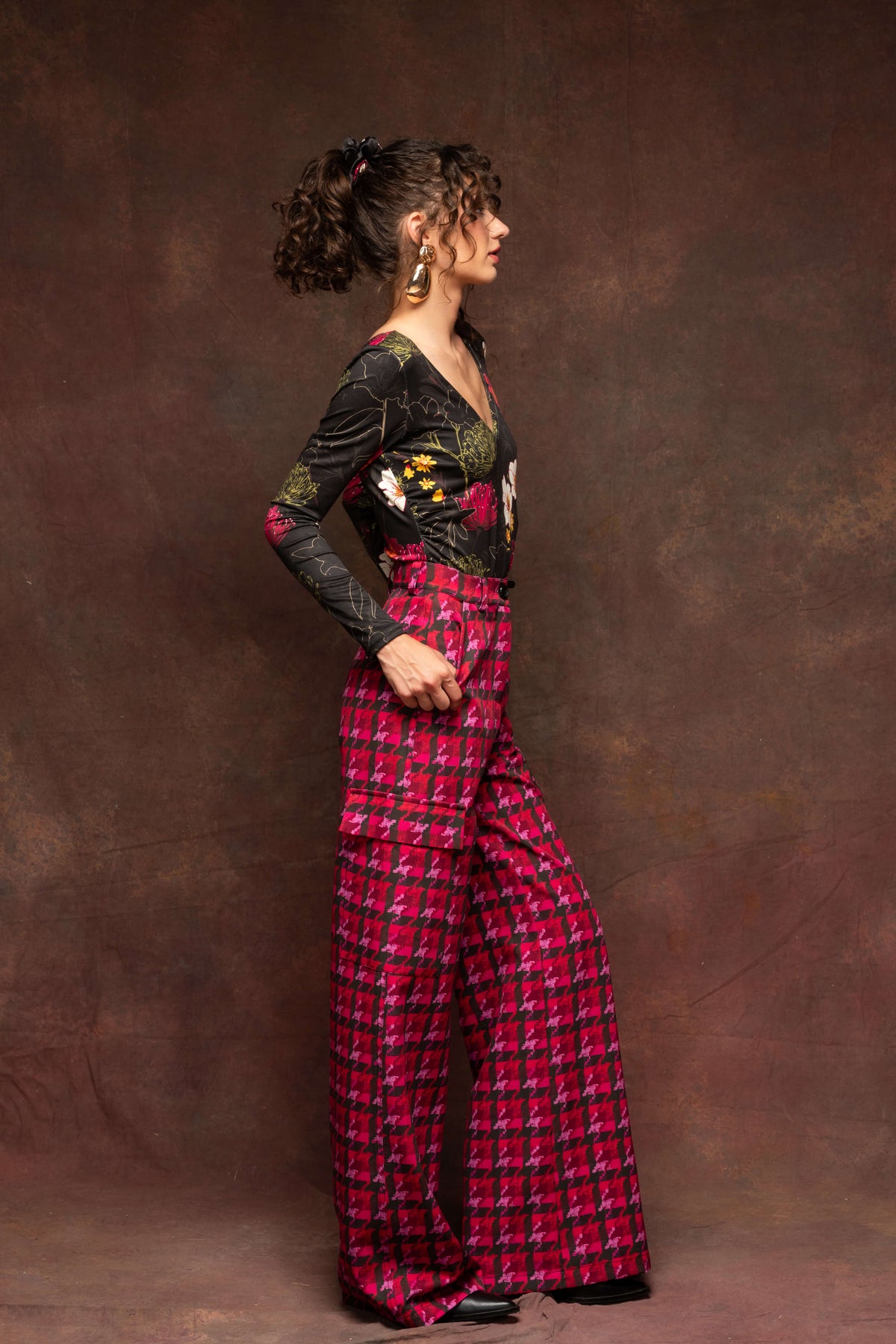 Magenta Cargo Pants