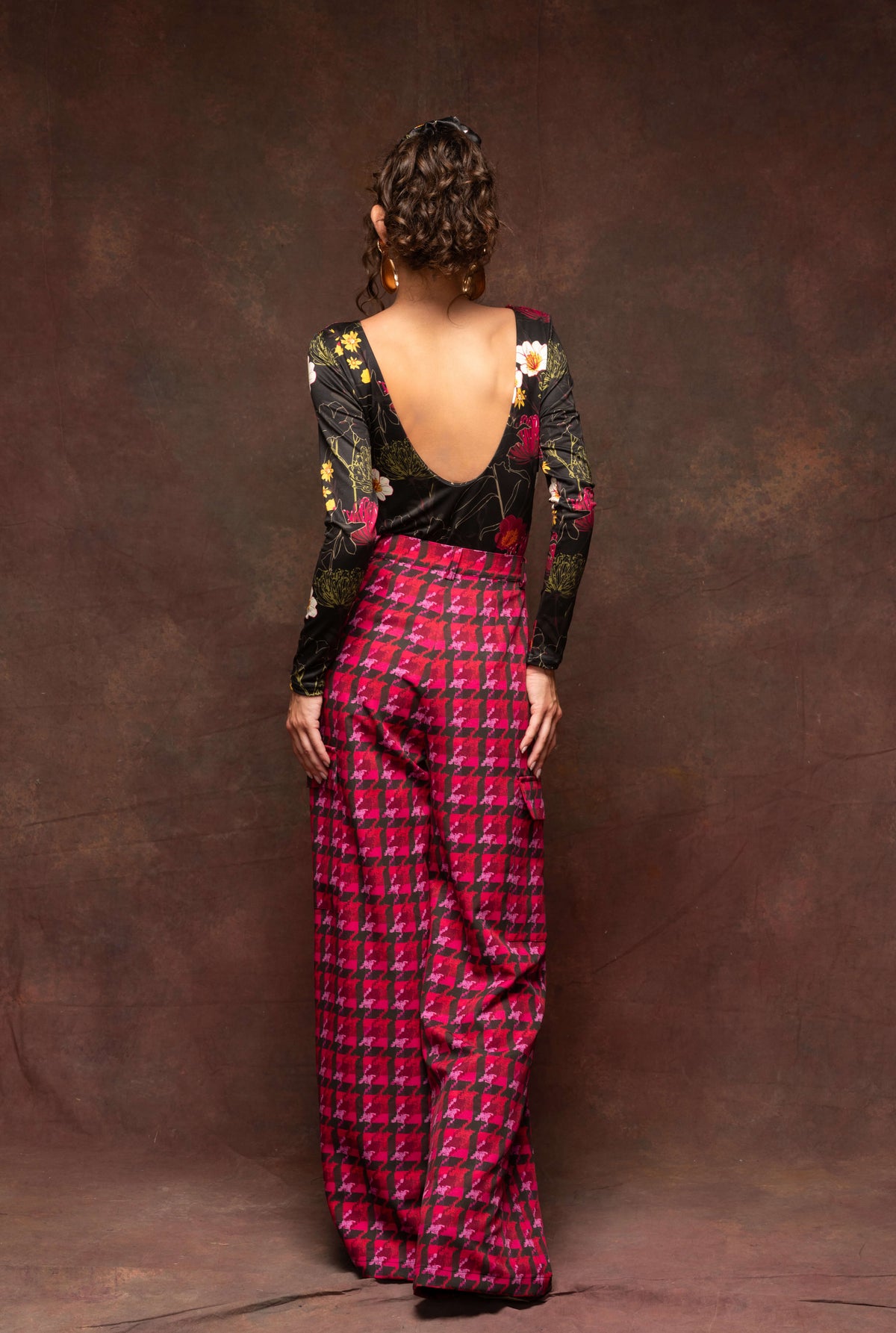 Magenta Cargo Pants