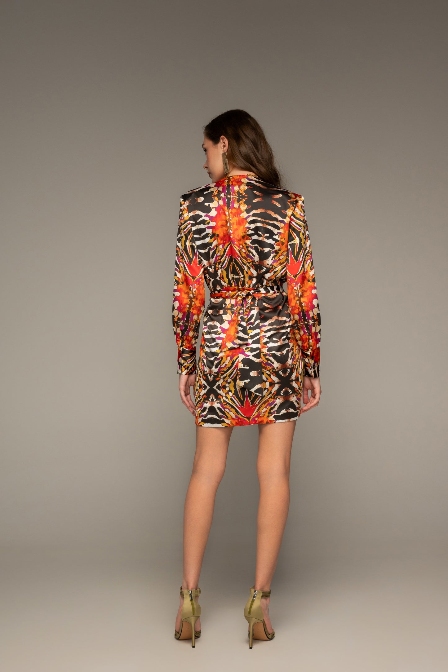 Safari Mini Wrap Dress