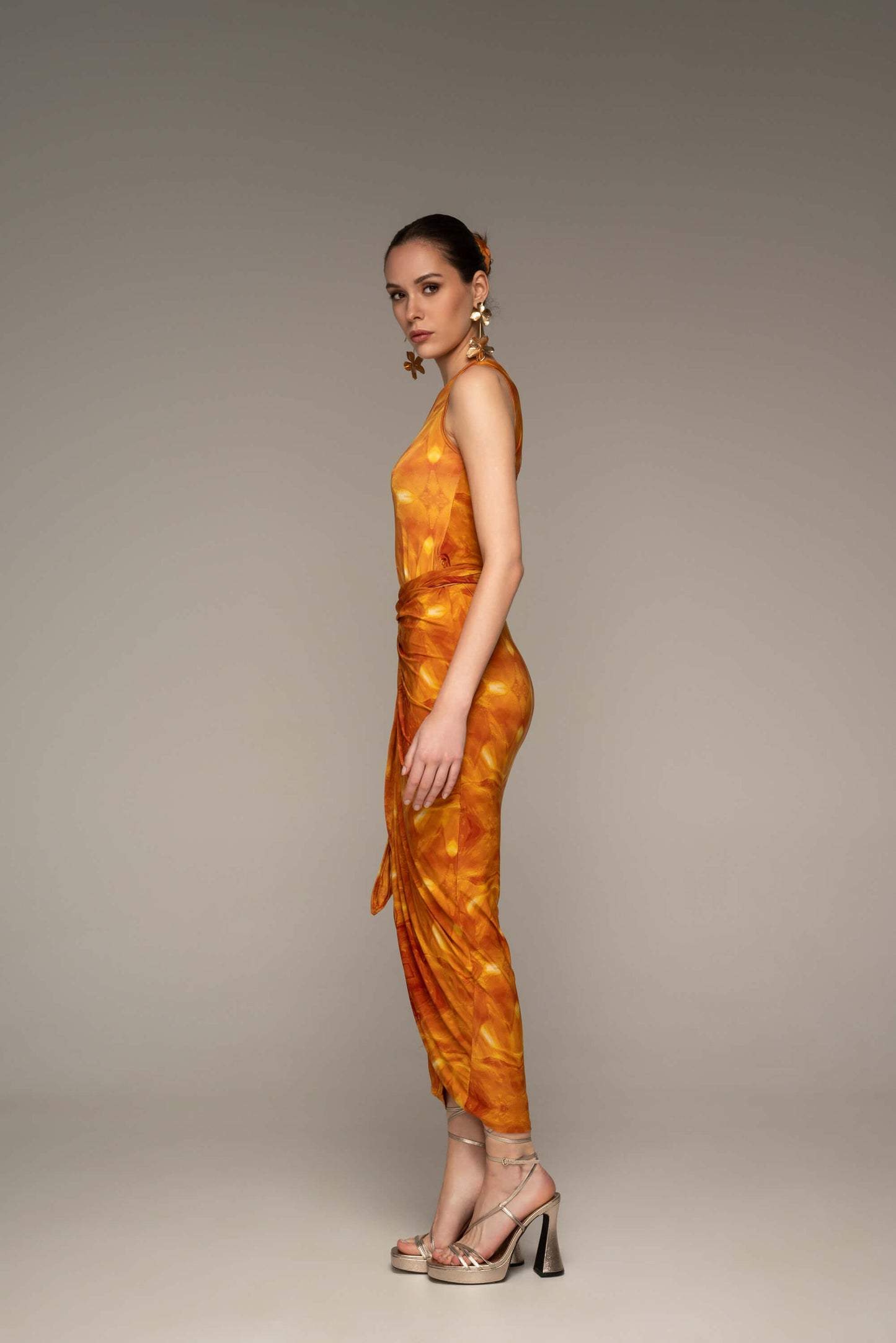 Waves Maxi Wrap Dress