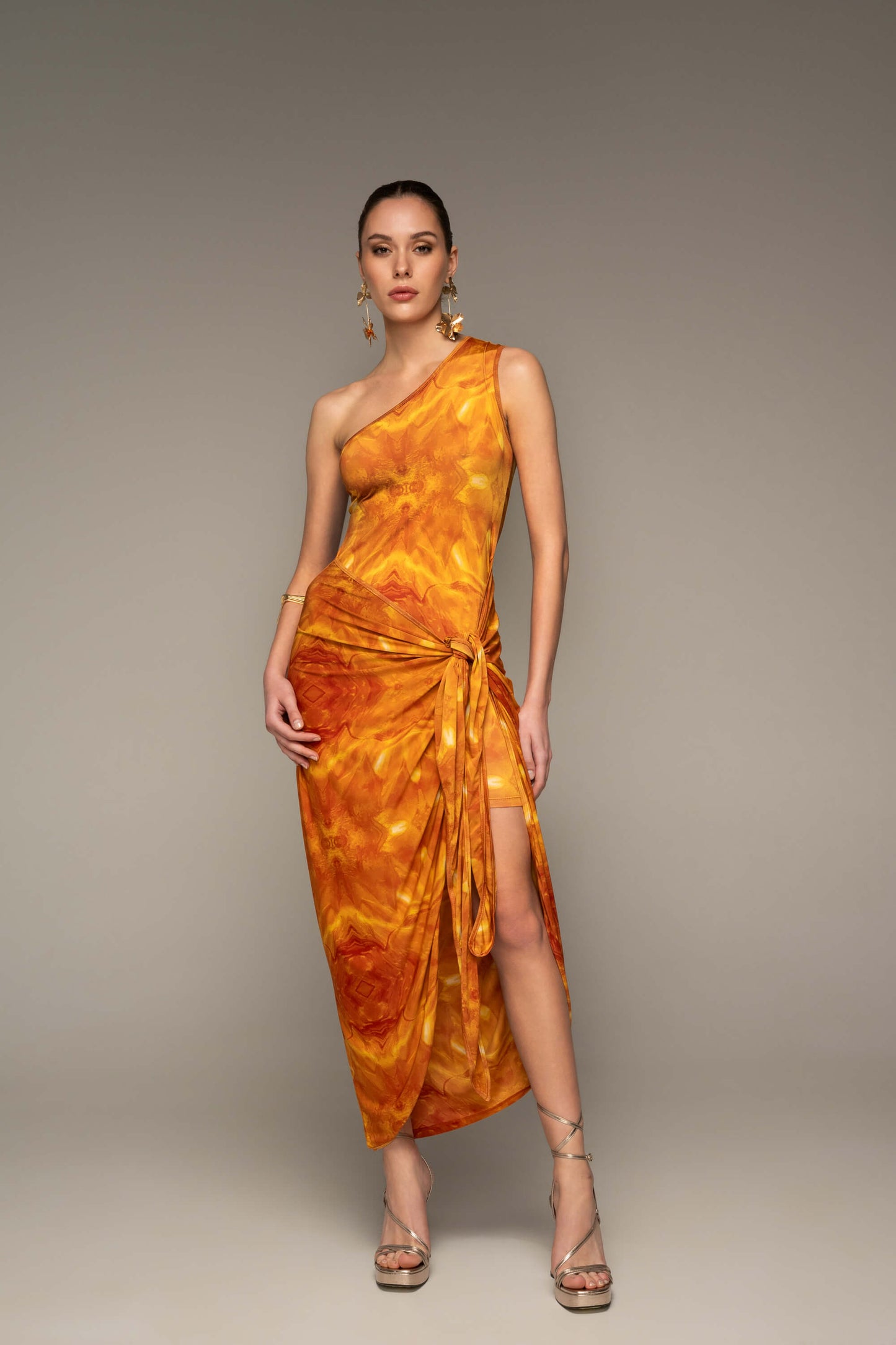 Waves Maxi Wrap Dress