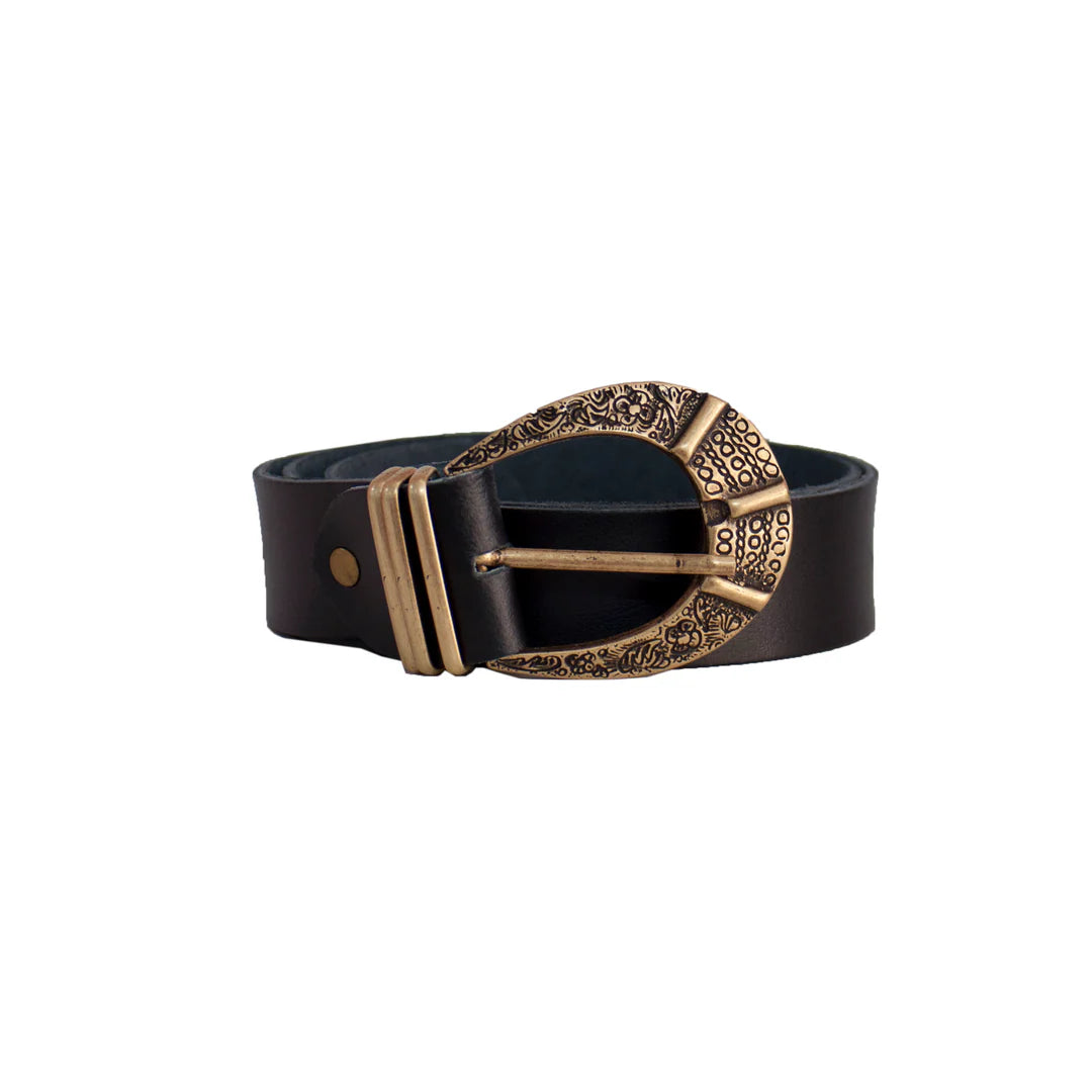 Ella Leather Belt - Black