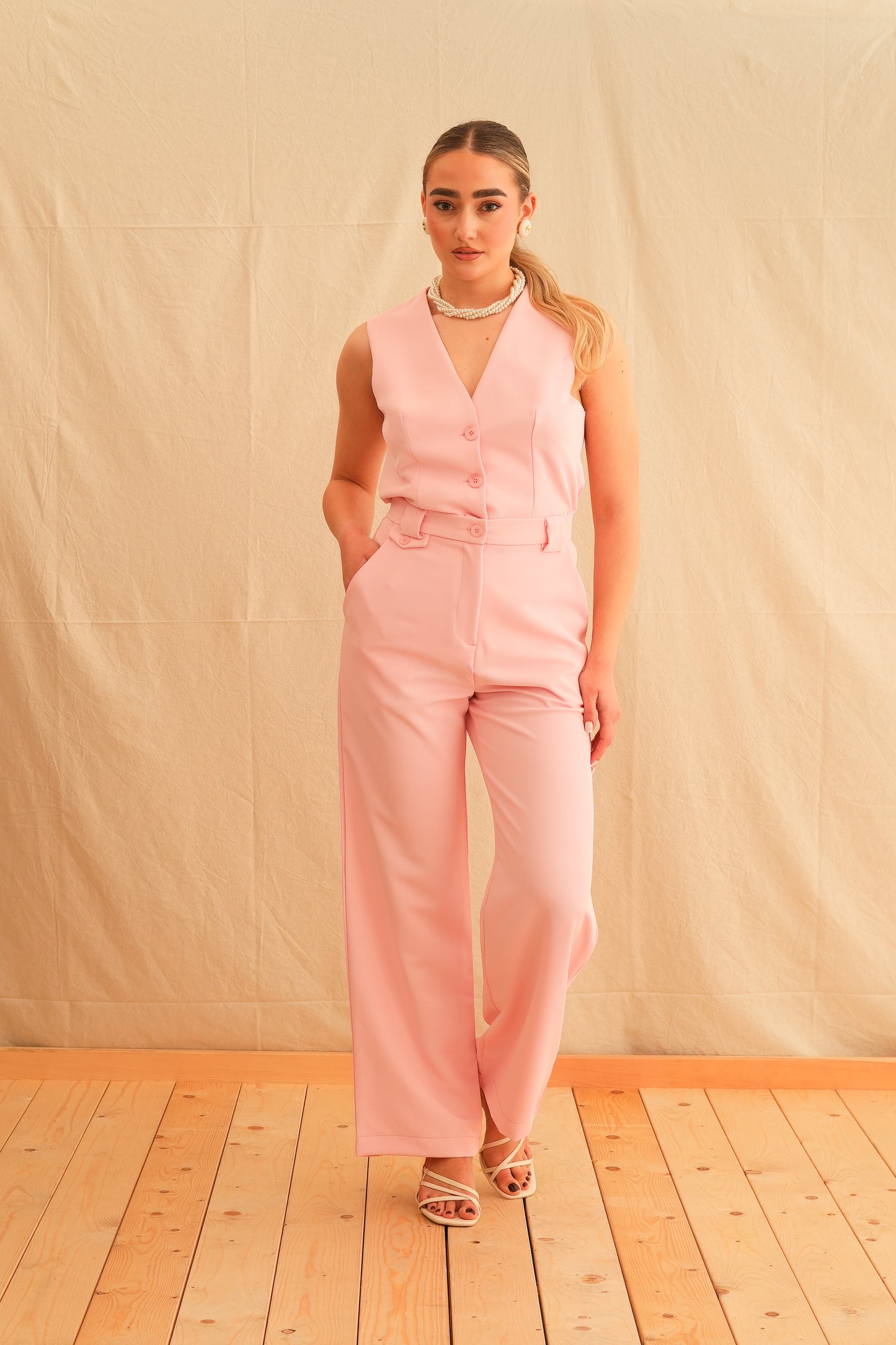 Baby Pink Safari Pants