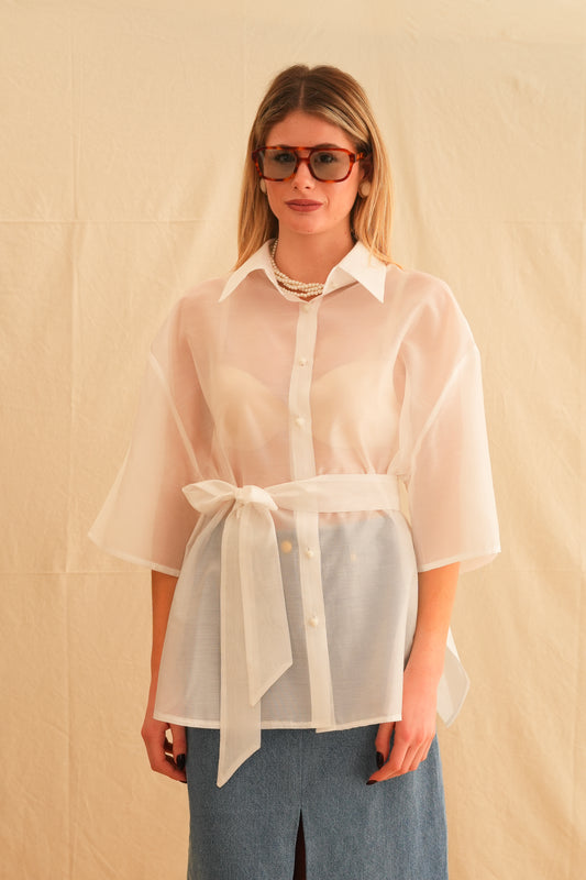 Ivory Silky Touch Short Sleeve Shirt