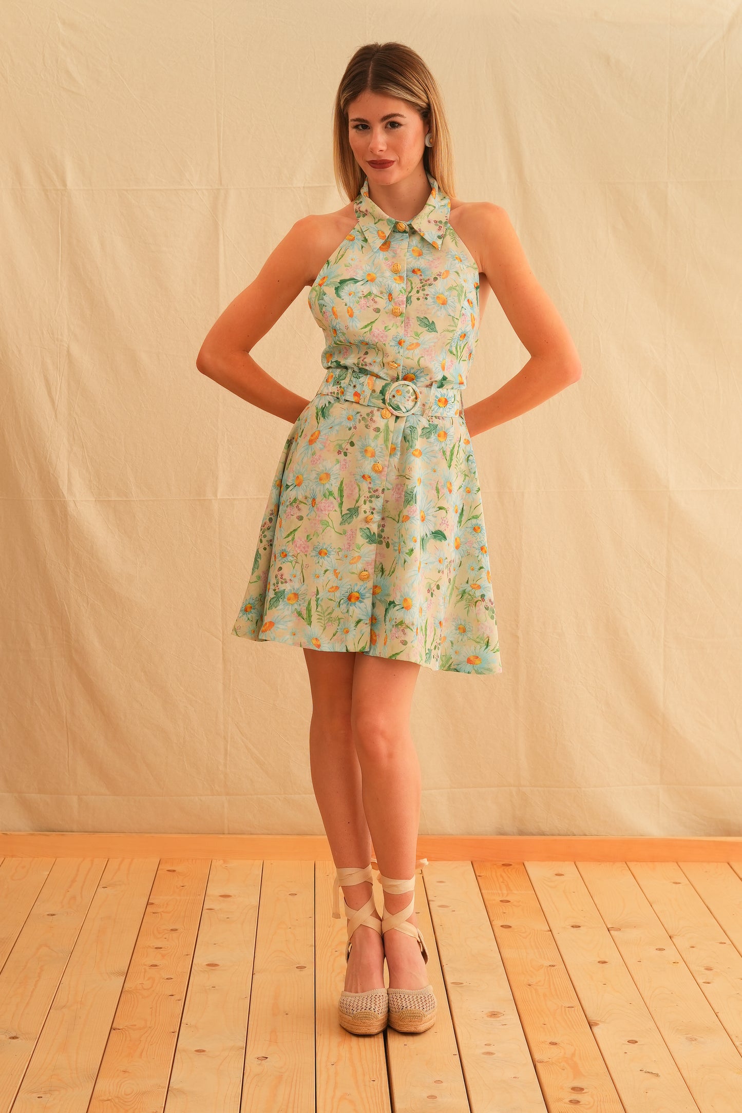 Daisy Backless Mini Dress