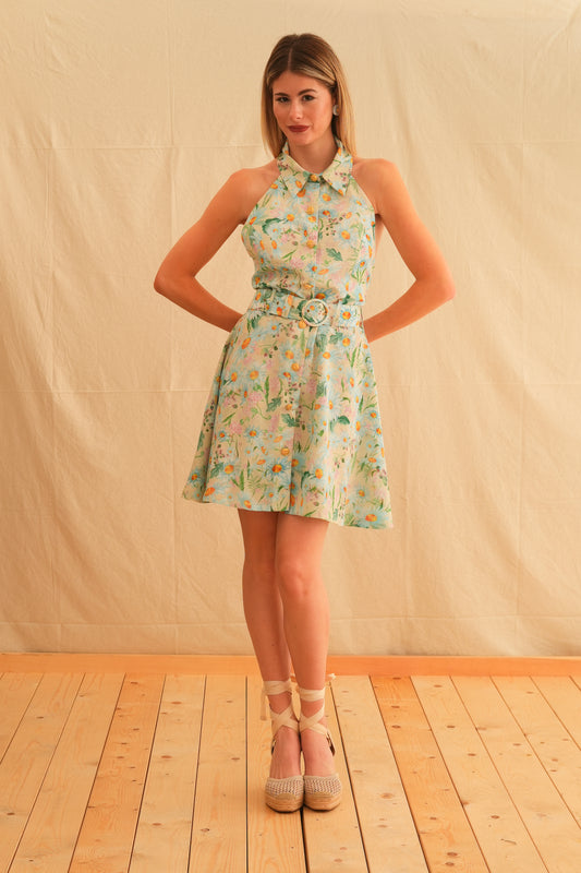 Daisy Backless Mini Dress