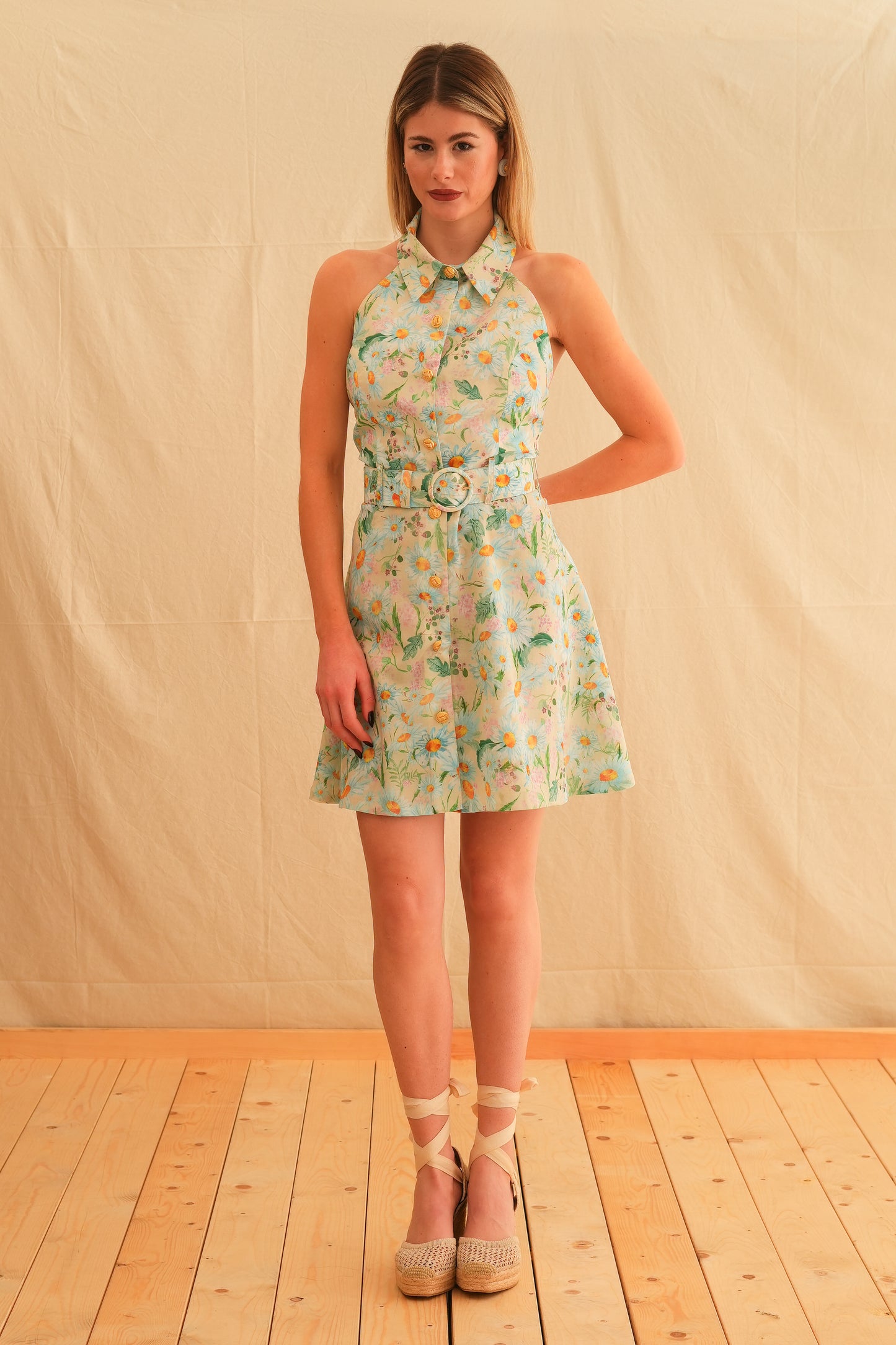 Daisy Backless Mini Dress